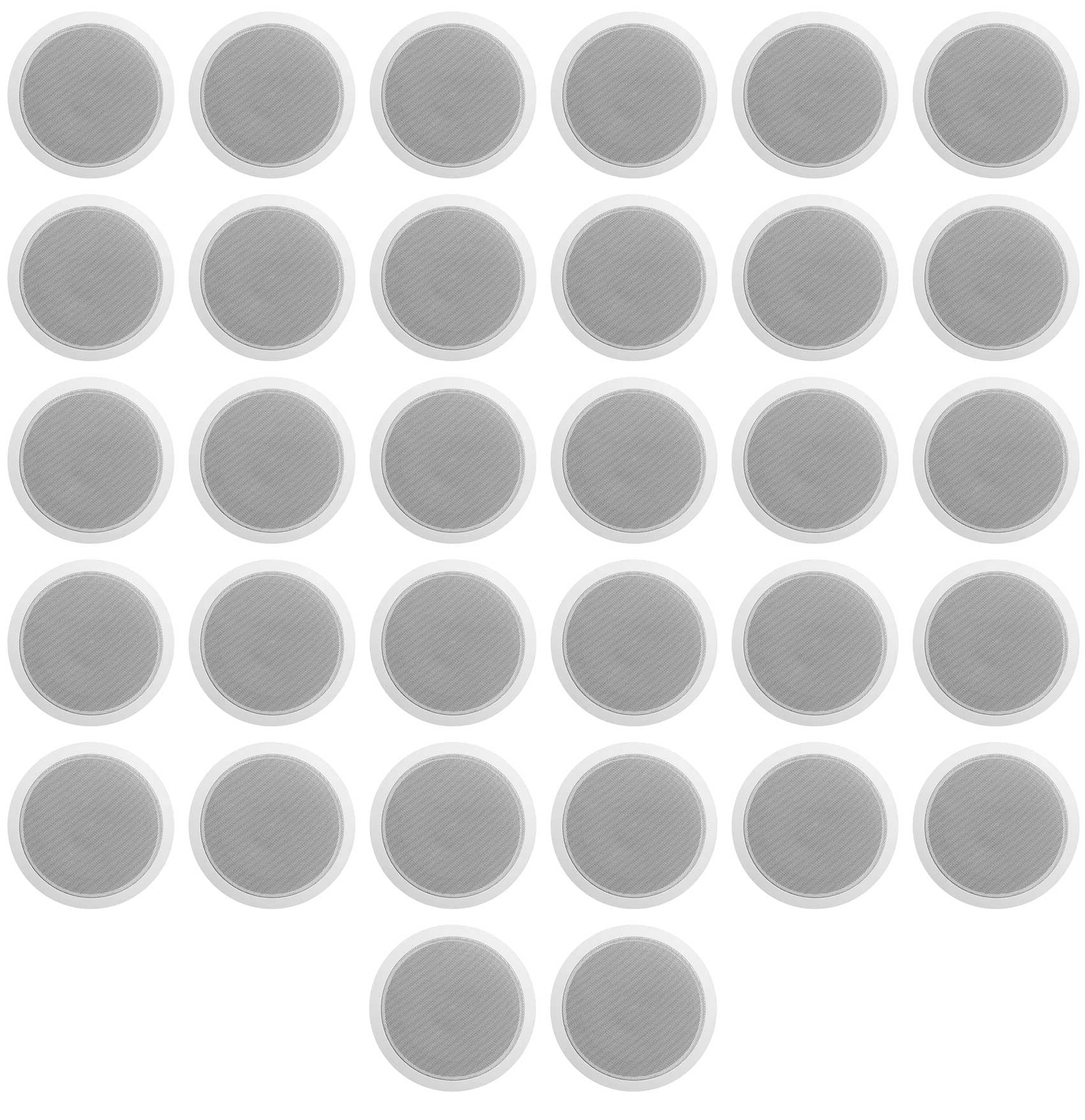 Rockville (6) 6.5 "Blanco Comercial 70v Pared Altavoces Amplificador Para Restaurante/Oficina/Café/Bar - Foto 8