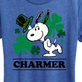 thumbnail image 3 of Peanuts - Snoopy Charmer  - Women's Short Sleeve Graphic T-Shirt, 3 of 6