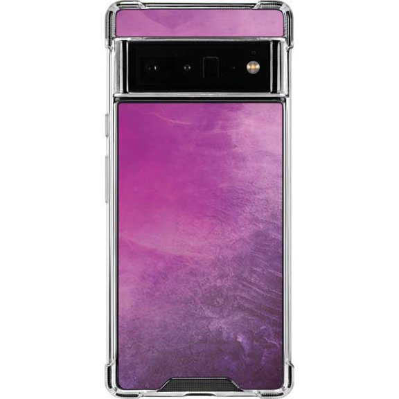 Skinit Marble Purple Space Marble Google Pixel 6 Pro Clear Case