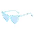 thumbnail image 1 of Gafas de sol Salvador forma de corazón anteojos para actividades al aire libre marco azul, 1 of 9