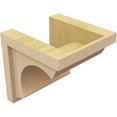 thumbnail image 5 of 8"W x 8"D x 8"H Wide Emerson Rough Cedar Woodgrain TimberThane Corbel, Primed Tan, 5 of 6