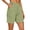 Green, variant on Summer Shorts for Women Casual Solid Color High Waisted Workout Shorts Casual Athleisure Straight Leg Going Out Shorts with Pockets