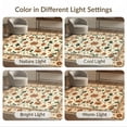 thumbnail image 7 of ODIKA 3'x5' Ultra-Soft Throw Mat, Orange Burnt Retro Swirl Abstract Border Decorative Creamy Wavy None Washable, Bare feet friendly, Easy Care Indoor rug for Bedside, Vanity, 7 of 7