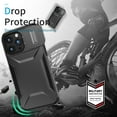 thumbnail image 4 of Dteck Case for iPhone 13 Pro Max,Shockproof TPU+PC Armor Case Slide Lens Protection Cover for iPhone 13 Pro Max,Black, 4 of 7