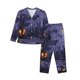 thumbnail image 1 of Fotbe Mystery House Halloween Night Conjunto de Pijama de Manga Larga para Mujer con Estampado, Ropa de Dormir de 2 Piezas, Conjunto de Casa Suave y Cómodo con Bolsillos-Large, 1 of 7