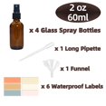 thumbnail image 2 of Botellas pulverizadoras Zkupanx de vidrio ámbar de 60 ml, niebla fina, paquete de 4, 2 of 7