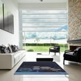 thumbnail image 7 of Ahgly Company Machine Washable Indoor Rectangle Transitional Night Blue Area Rugs, 2' x 3', 7 of 7