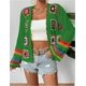 thumbnail image 5 of Cárdigans florales de ganchillo for mujer, cárdigan bohemio con abertura frontal, suéter, Tops de manga larga, moda Primavera Verano, 5 of 7