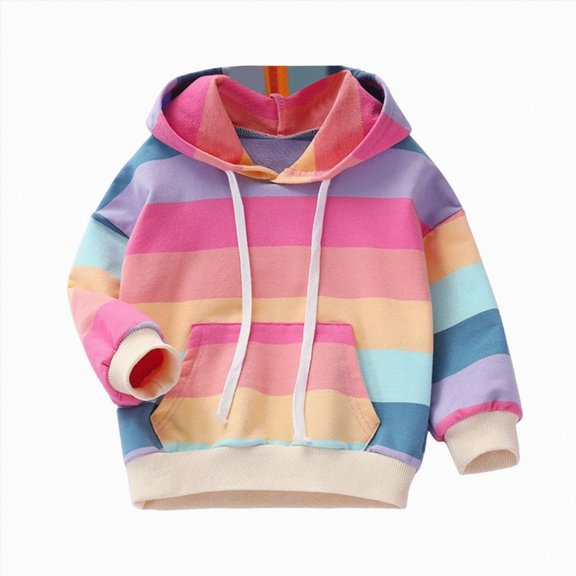 felwors Sweatshirts for Girls Toddler & Kids Little Girl's Pullover Tops Sweaters & Hoodies (Pink,18-24 Months)