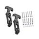 thumbnail image 5 of Pestillo de goma flexible con mango en T para caja de herramientas, hielera, carrito de golf o capó de máquina de ingeniería, negro, 2 piezas, 5 of 9
