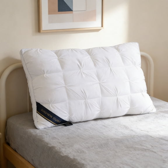 AYktou Standard Size Bed Pillows, 29×19 Inch Luxurious Hotel Quality Fiber Pillow for Sleeping, Ultra Soft Breathable Fluffy Pillow Core Washable Pillow Pad for Side, Back and Stomach Sleepers