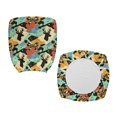thumbnail image 2 of Chririnla Deer Bow Pattern Computer Office Chair Cover, 2 Pcs Swivel Chair Cover Stretch Dustproof Desk Rotating Chair Slipcovers for High Back Chair, 2 of 8
