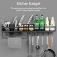 thumbnail image 4 of Injueey Estante de almacenamiento Estante de especias Montaje de cocina Gran capacidad Sin pinchazos Mano de obra fina Organizador de Organizadores de utensilios de cocina A1, 4 of 6