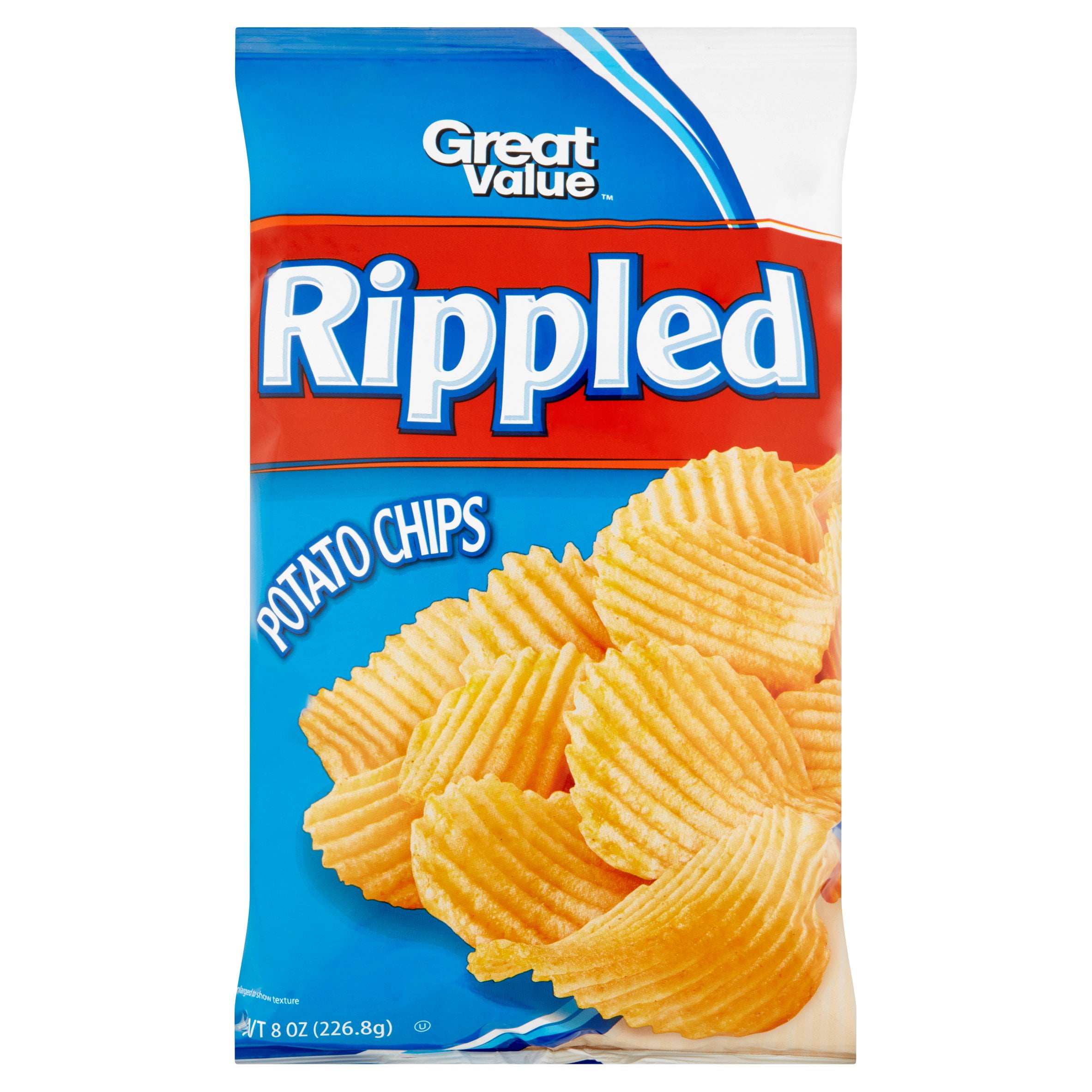 Great Value Rippled Potato Chips, 8 oz by Wal-Mart Stores Inc.