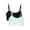 Tie Dye/Black, variant on Girls' Seamless Recycled Molded Longline Bra, 2-pack, Sizes XS-2XL