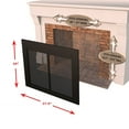 thumbnail image 3 of Pleasant Hearth  Collin  Fireplace Glass Door  Small Black Small - Black, 3 of 5