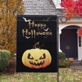 thumbnail image 3 of Decoraciones de Halloween, bandera de jardín de Halloween, 12.518.8 pulgadas, banderas de Halloween de doble cara, patio de arpillera festiva granja Halloween decoraciones al aire libre (d), 3 of 3