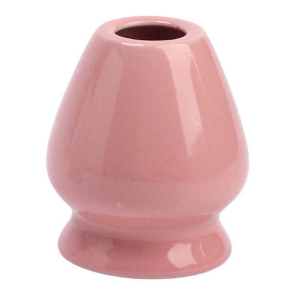 Ceramic Chasen Holder Stand for Matcha Whisk, Tea Ceremony Accessory, Tea Utensil Rest for Wood Whisk Drying Storage, Mini Zen Decor, Matcha Tea Whisk Holder, 1Pc, Multicolor(Pink1,2.5x2.5x2.7")