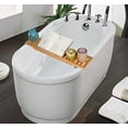 thumbnail image 2 of Bamboo Large 28.7" Long Slatted Bathtub Tray - by Trademark Innovations, 2 of 2