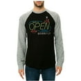 thumbnail image 2 of Born Fly Mens The Ragtime Raglan Embellished T-Shirt, Black, Medium, 2 of 2