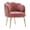 Pink, variant on Sumdeal Modern Velvet Accent Barrel Chairs for Living Room,Shell Shape Chairs Comfy Upholstered Vanity Chairs Dining Chairs with Golden Metal Legs Desk Chair Makeup Chairs for Bedroom (Pink)