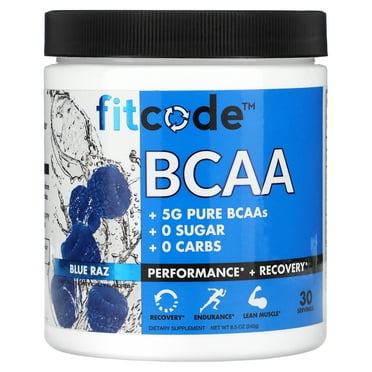 fitcode BCAA, Blue Raz, 8.5 oz (240 g)