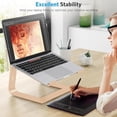 thumbnail image 3 of Laptop Stand for Desk, Detachable Laptop Riser, Aluminum Laptop Holder, Compatible with MacBook Air/Pro, Dell, HP, and All Laptops (11-16 inch), Grey, 3 of 8