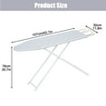 thumbnail image 4 of Aqmeifen 42" Folding Ironing Board, Full Size, with Heat-Resistant Cover, Height Adjustable, Gray, 4 of 7