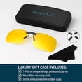 thumbnail image 6 of Blue Cut Polarized Night Vision Clip-On Driving Sunglasses, Yellow, 1 Pack, 6 of 6