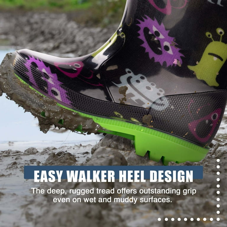 Monster top rain boots