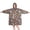 Halloween Pumpkin Candy Gray, variant on Halloween Skull Floral Black Wearable Blanket Hoodie, Flannel Oversized Wearable Blanket with Sleeves & with Sleeves & Pockets, Comfort Gifts Ideas for Adult Men Women