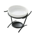 thumbnail image 3 of Lipstore Ceramic Essential Oil Burner Desk Candlestick Decor Table Centerpiece Warmer Black, 3 of 8