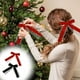 thumbnail image 1 of onlyliua Promoción de Temporada Lazo de Terciopelo de Navidad con Encaje para Árbol de Navidad, Decoración de Corona Navideña, Lazo para Disfrazarse de Fiesta Navideña, Horquilla para El Pelo, 1 of 6