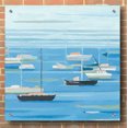 thumbnail image 3 of Epic Art 'Summer Regatta II' by Emma Scarvey, Acrylic Glass Wall Art, 36"x36", 3 of 7