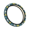 thumbnail image 7 of Kdxio Vehicles Cartoon with Funny Drivers Print Elastic Stretch Steering Wheel Cover,Auto Steering Wheel Cover,15 Inch Anti-Slip,Warm in Winter and Cool in Summer,Fit Suvs,Vans Cars,Trucks, 7 of 7