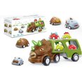 thumbnail image 1 of Electric Spray Dinosaur Double-decker Transport Car Toy Gift' Toddler Set, 1 of 7