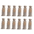 thumbnail image 3 of 12 bolsas de arpillera para vino, bolsas de regalo para botellas de vino, bolsas de vino para fiestas. Beige, 3 of 9