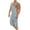 Blue, variant on Mens Shorts Bib Overall Casual Fashion Solid Breast Pocket Denim Ripped Shorts Straight Type Overalls