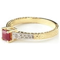 thumbnail image 2 of Galaxy Gold 14K Solid Yellow Gold Immediate Delight 0.65 ct Ruby Diamond Ring (11), 2 of 4