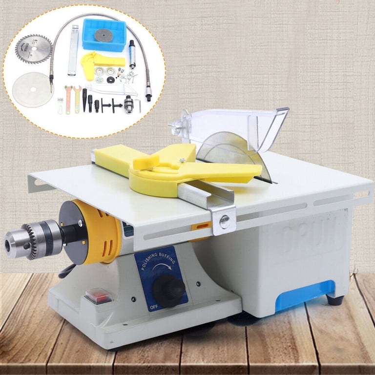 WeeHomy TM-2 Jewelry Polisher & Grinder – 350W 110V Bench Lathe, 0-10000 RPM Variable Speed, Complete Kit For Gem, Wood & Metal