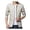 Beige, variant on Joernso Casual Men Autumn Solid Color Stand Collar Zipper Pockets Thin Slim Blazer Coat
