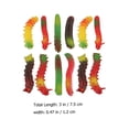 thumbnail image 2 of 12Pcs Simulation Caterpillars Realistic Worm Crawling Insects Halloween Prank Joke Toy(Random Style), 2 of 7