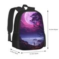 thumbnail image 3 of Daiia Purple Moon Tree Night Sky Backpack for Men and Women -Durable Backpack Large Capacity, Water-Resistant Bag with Adjustable Straps and Laptop Compartment, 3 of 9