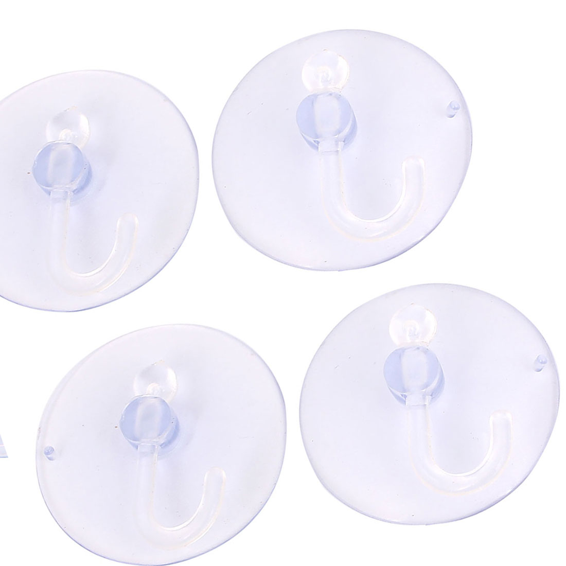 4pcs Home Bathroom Kitchen Window Glass Wall Suction Cup Hook Hanger