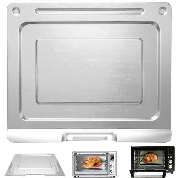 GCQ Air Fryer Toaster Oven Replacement for COSORI 13 in 1 CS130-CFH CS130-AO 12 in 1 CO130-AO 32Qt Air Fryer Toaster Oven, 14’’*12’’ Air Fryer Rack Parts Grill Pan Crisper Tray