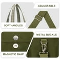 thumbnail image 4 of Kabaqoo Canvas Tote Bag with Multi Pockets, Crossbody Tote Handbag with Compartments, 4 of 8