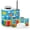Color 3, variant on Bathroom Accessory Set 6 Piece Back to School Chalkboard Colorful Classroom Supplies Trash can, Toothbrush Holder, Toothbrush Cup, Soap Dispenser, Soap Dish, Toilet Brush Holder