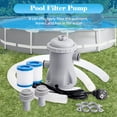 thumbnail image 6 of 330 GPH Portable Pool Filter Pump, 16W Above Ground Pool Pump With 2 Replaceable Cartridges, Easy Install Water Filtration System For Small Above Ground Pools, Kiddie Pools, Fountains, 110V,L, 6 of 6