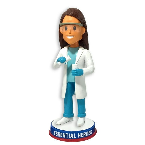 Scientist Lab Technicians Essential Heroes Bobblehead Female Light Skin Tone