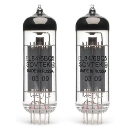 Sovtek EL84 Power Vacuum Tubes - Pair - 6BQ5 Replacement - Guitar Amplifier Tubes - High Reliability - Low Noise - Audio Upgrade - Vintage Tone